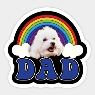 Bichon Frise Dad Sticker